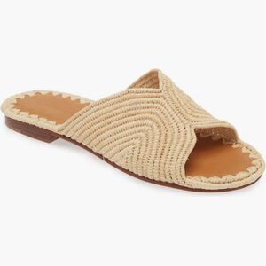 Carrie Forbes Vero Cuoio Salon Raffia Sandals Size 41